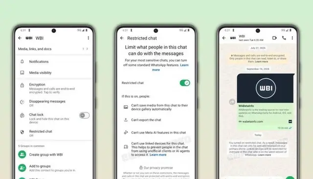 WhatsApp Introduces New Restricted Chat Feature for Enhanced Privacy