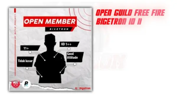 Contoh Open Member Guild FF yang Benar
