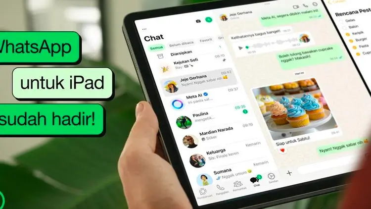 Meta Rilis WhatsApp Khusus iPad: Dukungan untuk Multi-Perangkat dan Apple Pencil