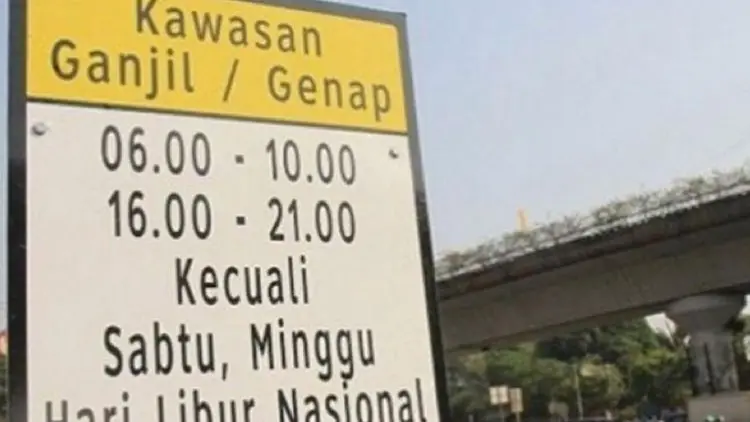 Ganjil Genap di Jakarta Dihentikan Sementara Hari Ini