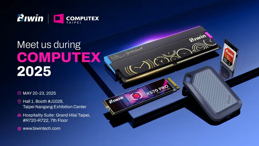 Biwin Siap Luncurkan Solusi Penyimpanan Canggih di COMPUTEX 2025