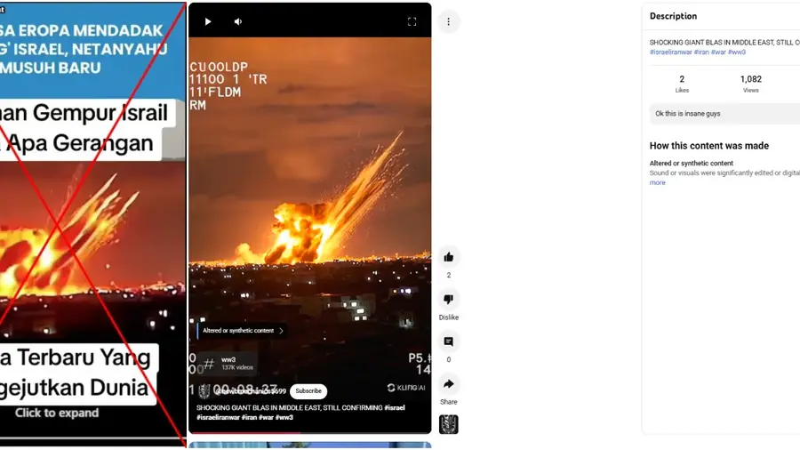 Video 'serangan Jerman ke Israel' ini buatan AI