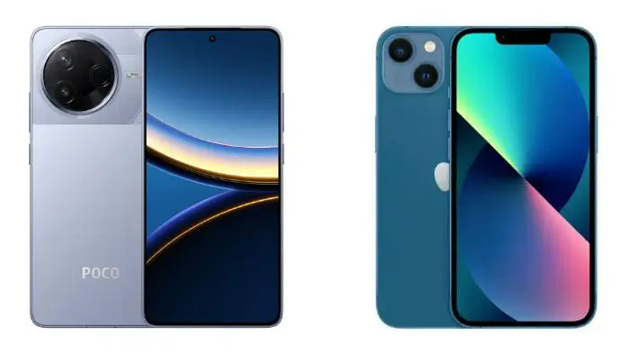 Perbandingan Spesifikasi dan Harga POCO F7 Pro vs iPhone 13