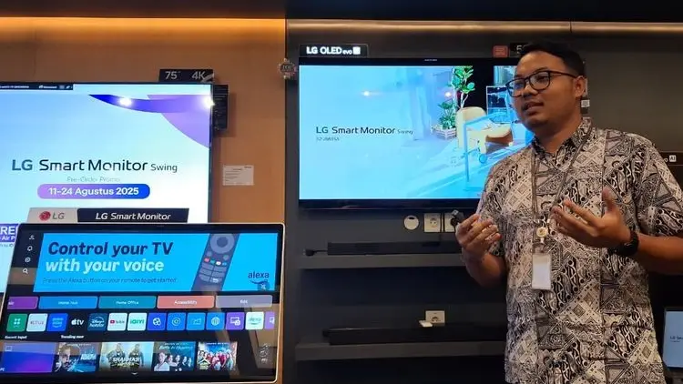 9 Fitur LG Smart Monitor Swing, Layarnya Bisa Diputar!