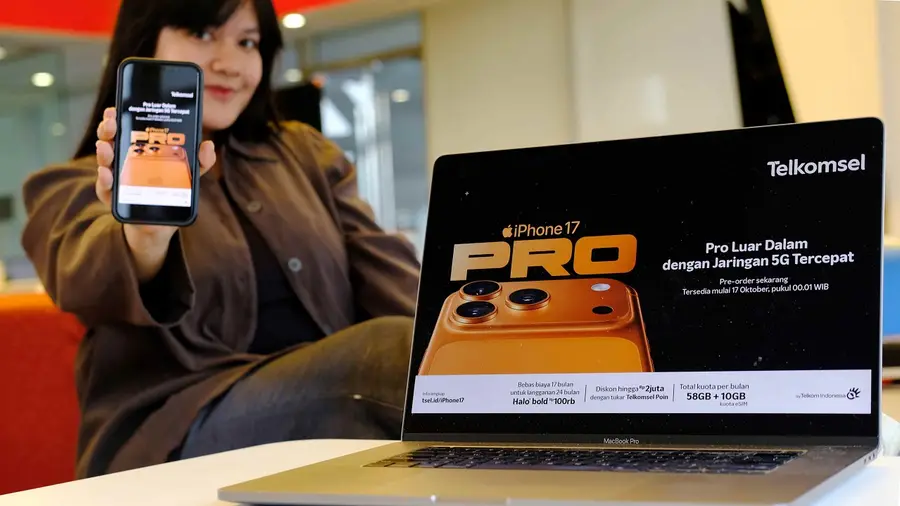 Telkomsel Tawarkan Pre-Order iPhone 17 dengan Paket Halo+ Hanya Rp777.000