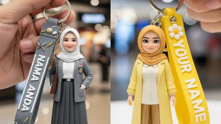 5 Prompt AI yang Membuat Foto Jadi Gantungan Kunci Viral di TikTok