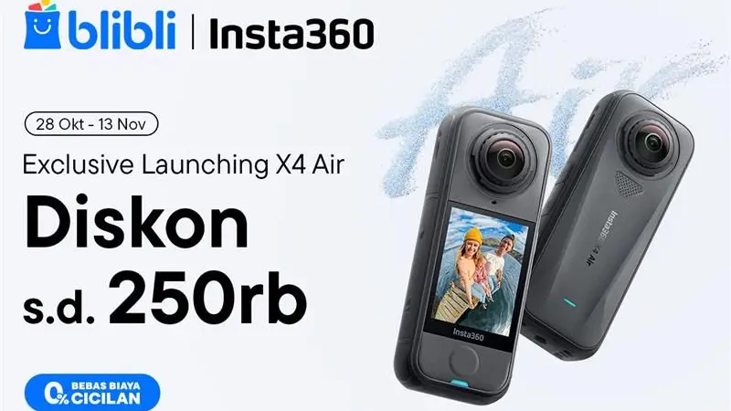 Insta360 X4 Air Hadir di Blibli dengan Promo Menarik