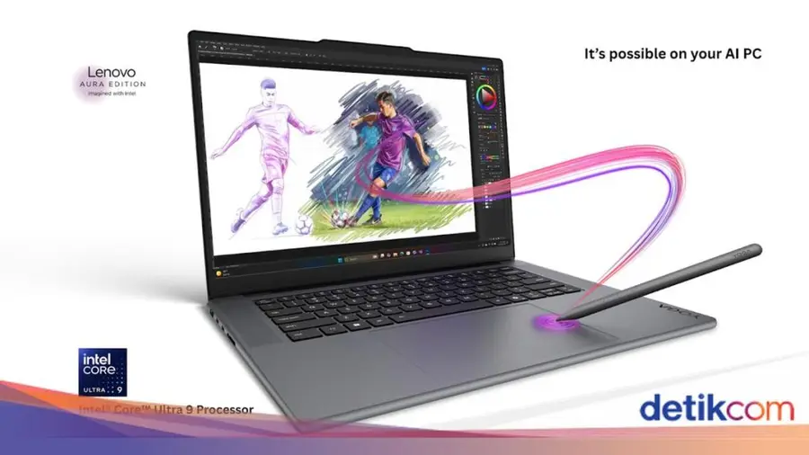 Lenovo Meluncurkan Yoga Aura Edition di CES 2026