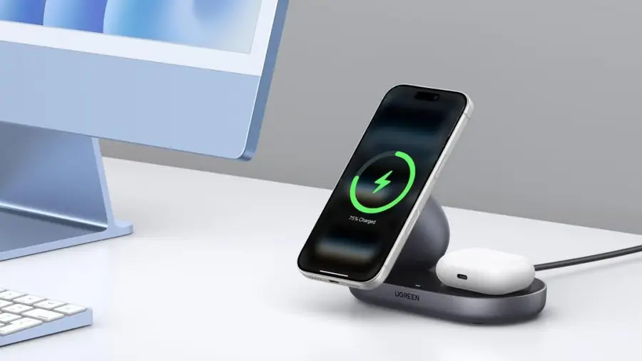 UGREEN Qi2 15W Wireless Charger 2-in-1 Tawarkan Diskon Menarik di Amazon
