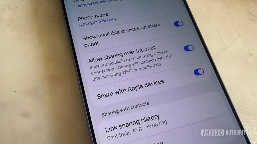 Galaxy S26 Resmi Mendapatkan Dukungan AirDrop di Amerika Serikat