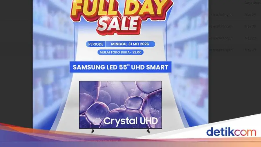 Diskon Besar Samsung Smart TV 55" di Transmart Full Day Sale