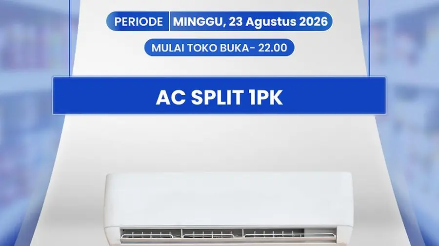 Diskon Menarik AC Split 1 PK di Transmart Hari Ini