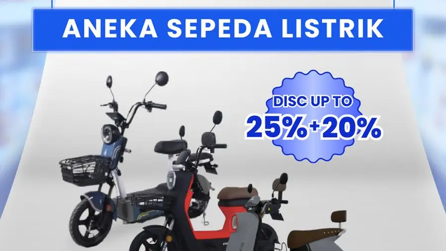 Diskon Menarik di Transmart Full Day Sale untuk Sepeda Listrik