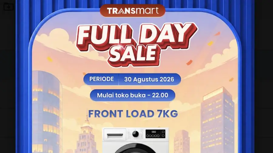 Diskon Menarik untuk Mesin Cuci di Transmart Full Day Sale