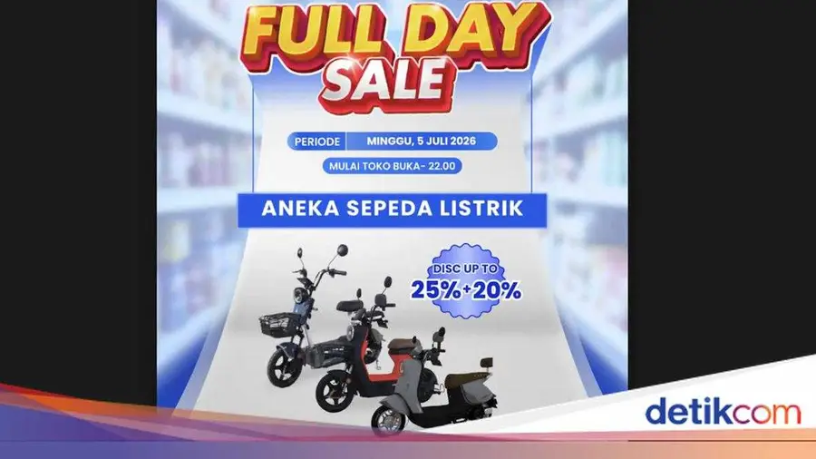 Diskon Menarik untuk Sepeda Listrik di Transmart Full Day Sale