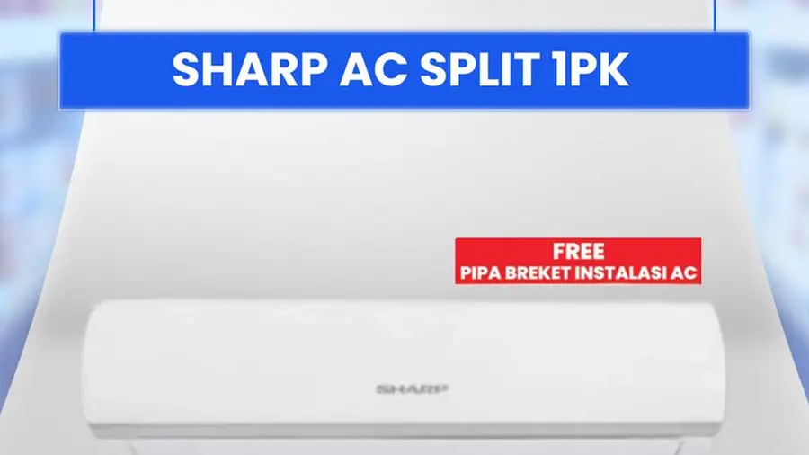 Hemat Jutaan Dengan AC Split 1 PK Sharp di Transmart