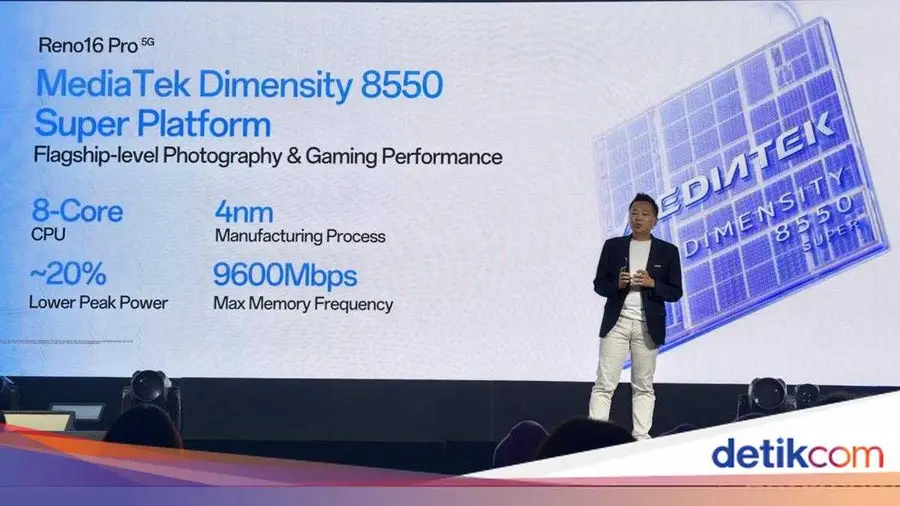 Keunggulan MediaTek Dimensity 8550 di Oppo Reno16 Pro