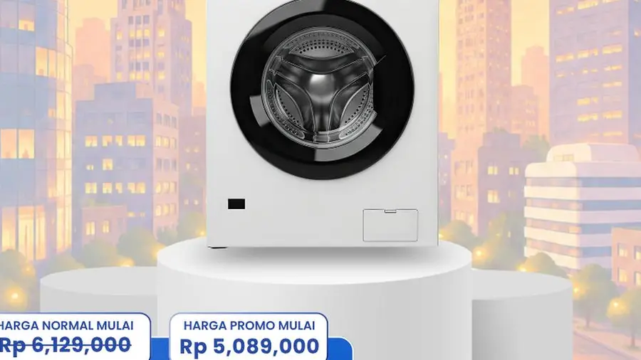 Mesin Cuci Front Load 7KG Diskon Besar di Transmart