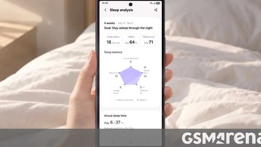 Pembaruan Samsung Health Tingkatkan Pelatihan Tidur dan Lari