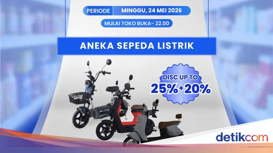 Transmart Gelar Full Day Sale, Diskon Hingga 25% untuk Sepeda Listrik