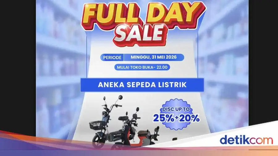 Transmart Gelar Full Day Sale, Diskon Menarik untuk Sepeda Listrik