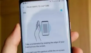 Screenshot dengan Telapak Tangan