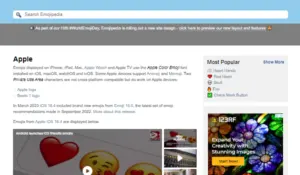 Menggunakan Situs Emojipedia Apple