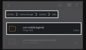 Cara Menghapus Script Skin ML melalui File Manager