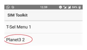 Melalui SIM Toolkit