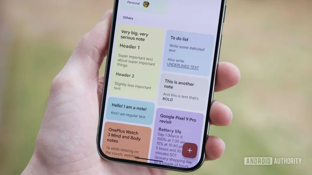 Google Keep App Update Introduces Notable UI Changes