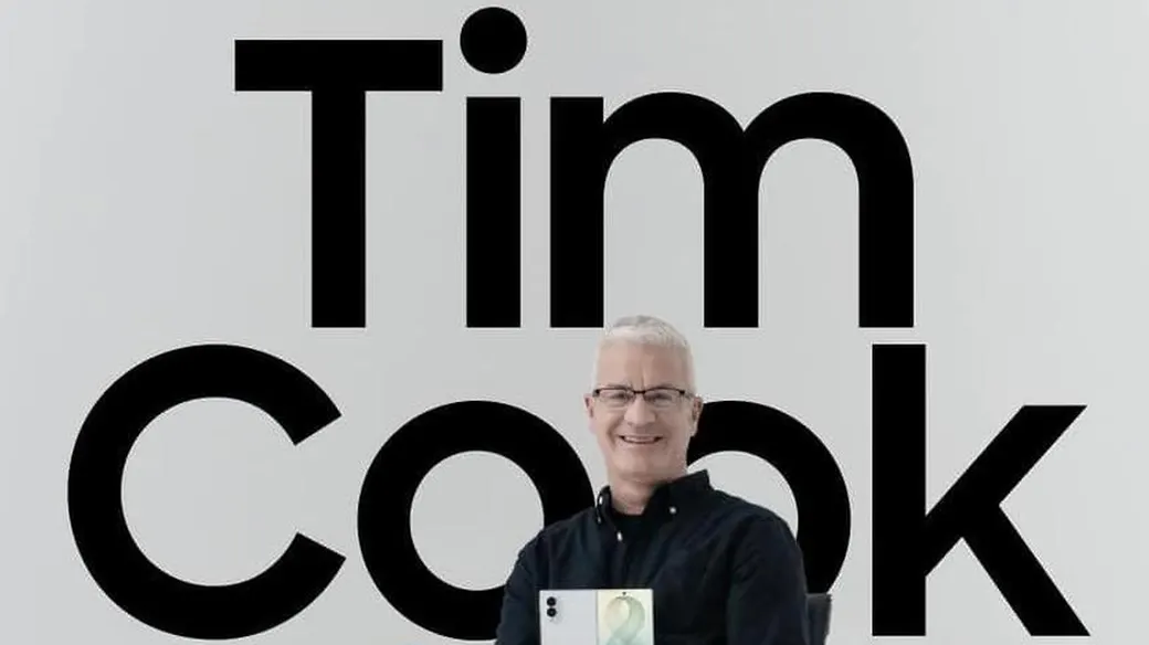 Samsung's Unique Promotion for Galaxy Z Fold 8 Features Tim Cook Lookalike