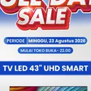 Diskon Besar LED TV 43 Inch di Transmart Full Day Sale
