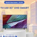 Diskon Besar TV LED 43 UHD Smart di Transmart