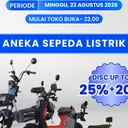 Diskon Sepeda Listrik Hingga 45% di Transmart Terbaru