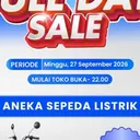 Promo Menarik Sepeda Listrik di Transmart Full Day Sale