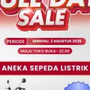 Transmart Gelar Promo Menarik Sepeda Listrik di Full Day Sale