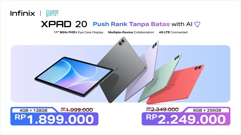 Infinix Launches New XPAD 20, ZCLIP, and XBAND in Indonesia
