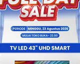 Diskon Besar LED TV 43 Inch di Transmart Full Day Sale