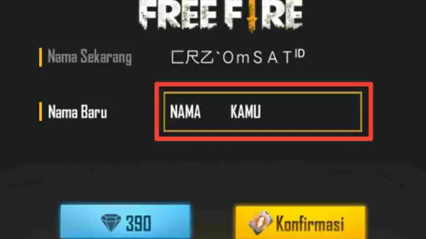 Cara Membuat Nickname Kecil di atas Free Fire