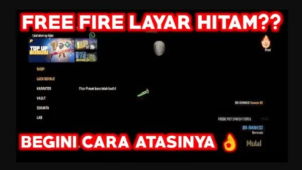 Cara Mengatasi FF Layar Hitam Terbukti Berhasil
