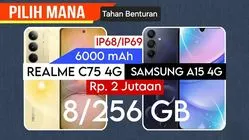 Perang Ponsel 2 Jutaan: Realme C75 vs Samsung A15 5G, Tahan Badai atau Aman Mantan?