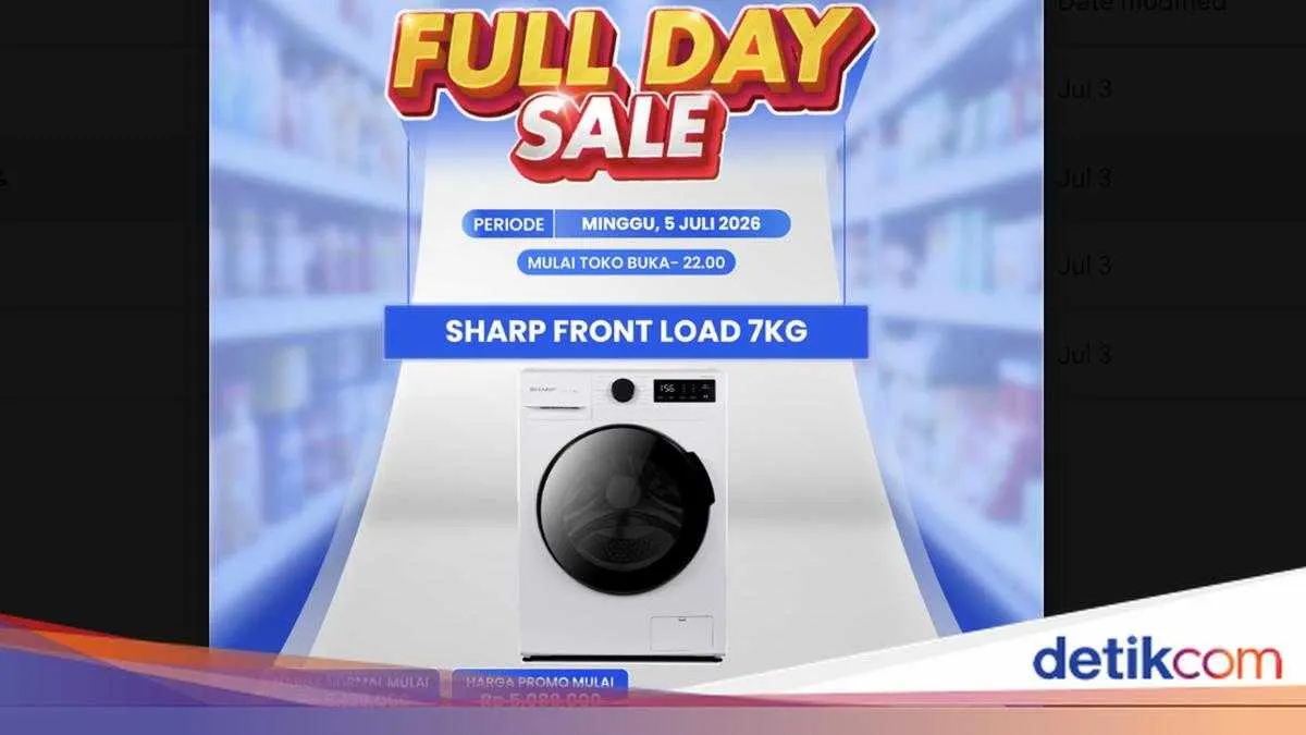 Diskon Besar Mesin Cuci Sharp di Transmart Full Day Sale