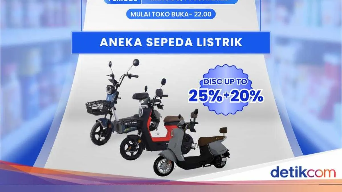 Sepeda Listrik Diskon Besar di Transmart Full Day Sale 2026