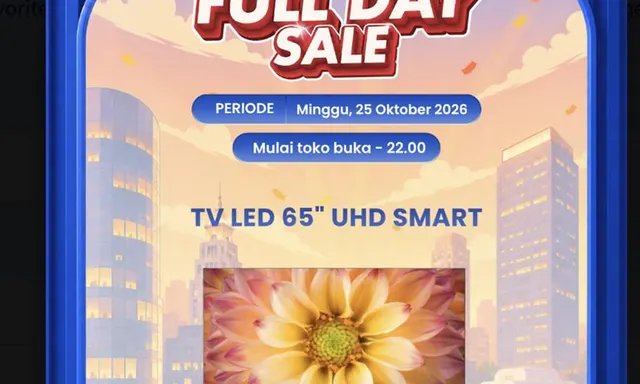 Diskon Besar TV LED 65 di Transmart Full Day Sale