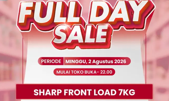 Diskon Menarik Mesin Cuci di Transmart Full Day Sale