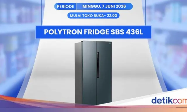 Diskon Menarik untuk Kulkas Polytron 436L di Transmart Juni 2026