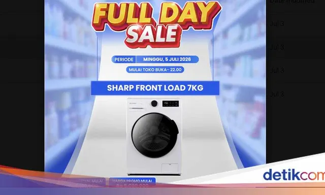 Sharp 7kg Front Load Washer Discount at Transmart Sale