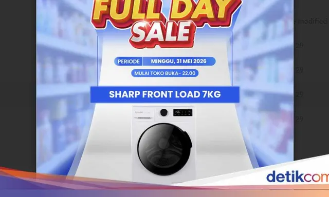 Diskon Spesial Mesin Cuci Sharp di Transmart Full Day Sale