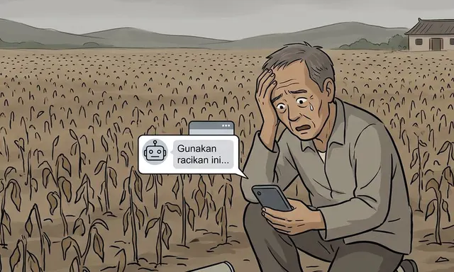 Farmer's Trust in AI Leads to Catastrophic Crop Loss