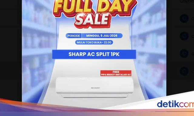 Sharp 1 PK Split AC Discounts at Transmart Sale Event